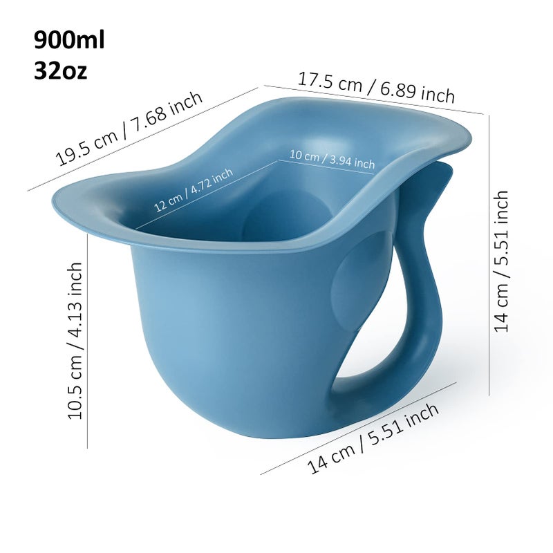 EASICOZI Potty for Newborn Baby Potty Training; for Diaper Free Baby Elimination Communication Indoor & Outdoor; Attractive Fish Shape (Blue) - Image 2